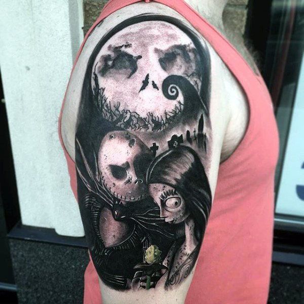 80 Halloween Tattoo Designs For Men - Ghoulish Grandeur .