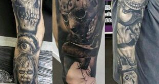 80 Halloween Tattoo Designs For Men - Ghoulish Grandeur | Tattoo .