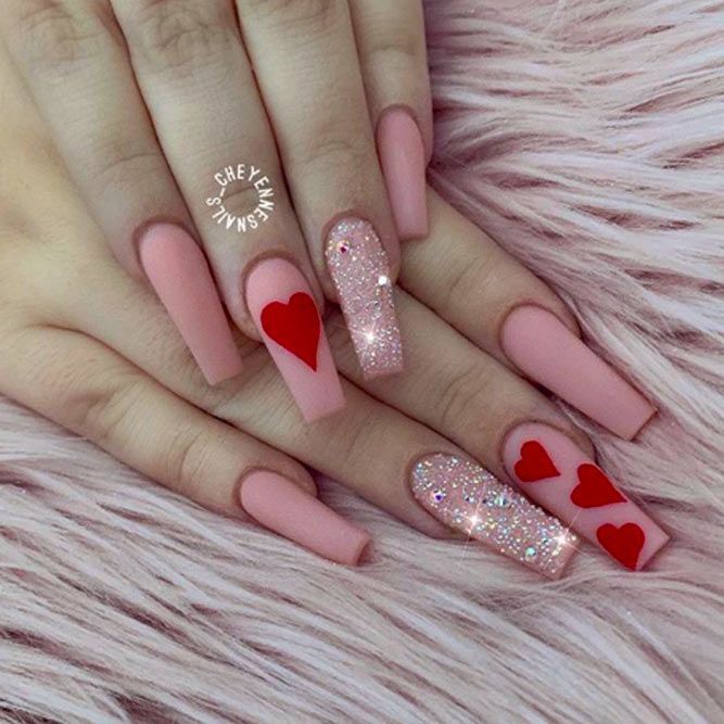 Heart Nail Art For A
      Valentine’s Day