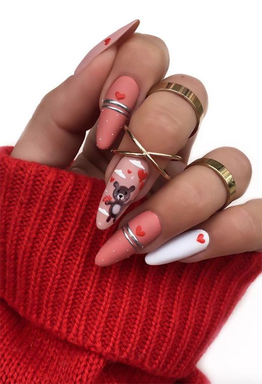 33 Valentine's Day Nails to Spark Love in 2022: V-Day Nail Designs .