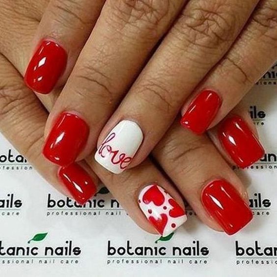 65 Happy Valentines Day Nails For Your Romantic Day | Nail designs .