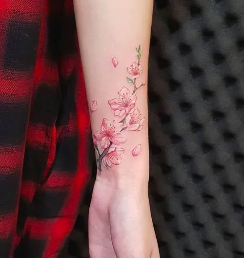 10+ Cherry blossom branch tattoo ideas for your new floral tattoo .