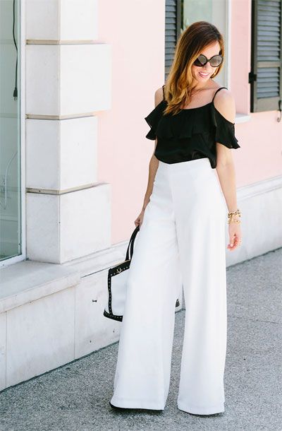 40 Amazing White Wide Leg Pants Outfit Ideas to Try This Summer .