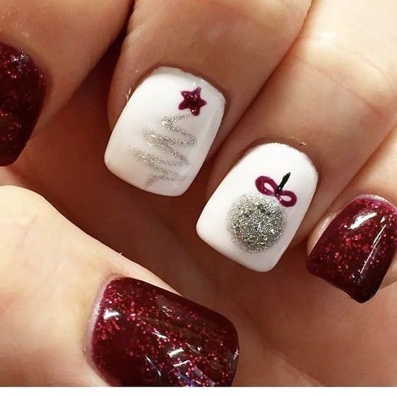 O Natal está chegando... Inspiração #unhas #unhasdecoradas #natal .