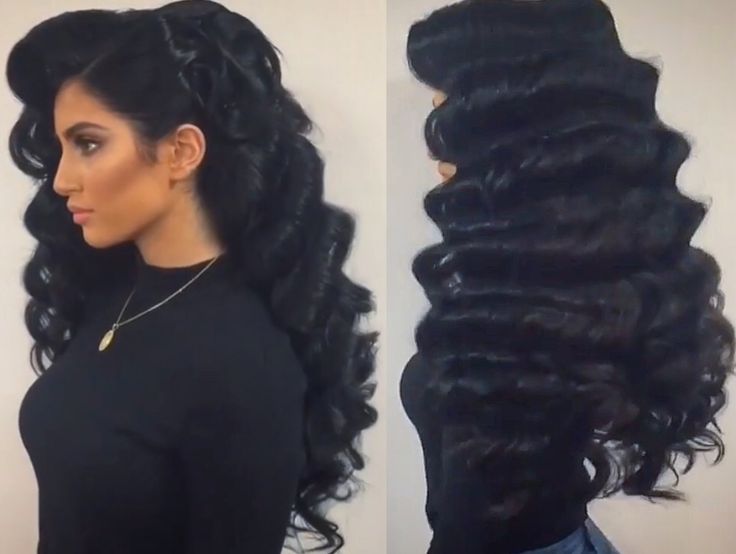 Old Hollywood waves IG: @mustafasworskshop | Hollywood hair, Down .