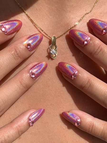 20 Adorable Pink Nails You Will Love | Idées vernis à ongles .