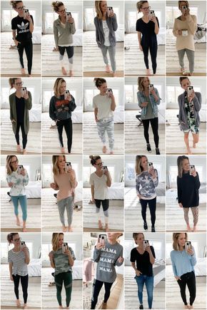 20 Comfortable Outfits For STAYING HOME | Stylish mom outfits .