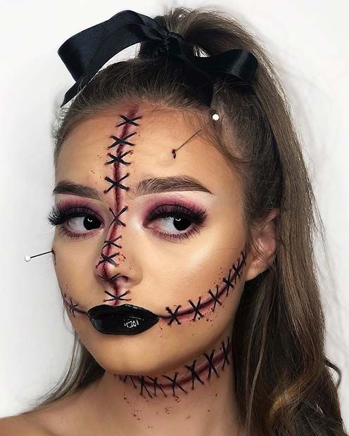 61 Easy DIY Halloween Makeup Looks - StayGlam | Halloween makeup .