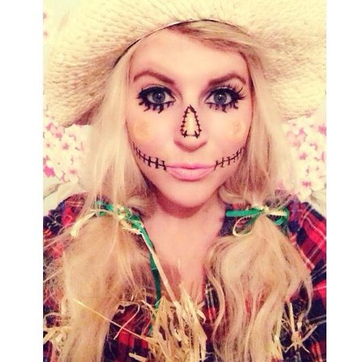 Scarecrow makeup. Facepaint | Halloween makeup diy, Scarecrow .
