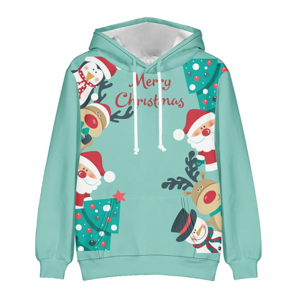 Family Gift for Dad,POROPL Christmas Long Sleeve Printed Hoodies .