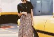 25 Cute Midi Skirt Ideas For Summer - VivieHome | Long skirt .