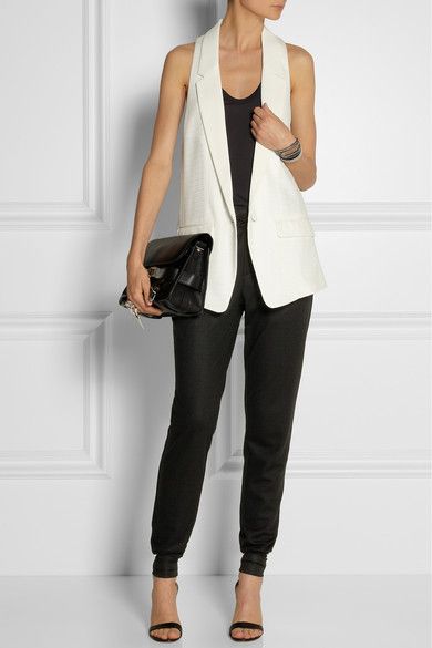 Rag & bone | Sleeveless blazer outfit, Vest outfits, Fashi