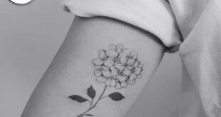 hydrangea | Hydrangea tattoo, Small tattoos, Black ink tatto