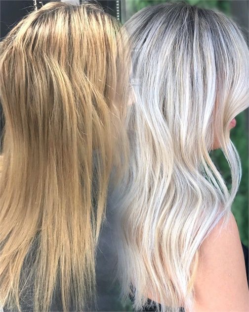 MAKEOVER: Blah Blonde to Bright Ice | Ice blonde hair, Blonde hair .