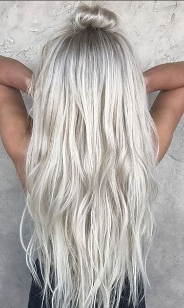 16 Icy Blonde Hair with Dark Roots Colour Ideas | Icy blonde hair .