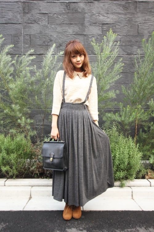 7 Street Style Ways to Wear Suspenders ... | Japanese fashion .