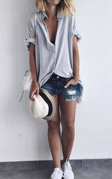 fashionandladies.com | Fashion, Summer style casual, Jean short .