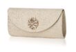 Park Avenue Brocade Clutch with Jeweled Sunflower Trim | Brocade .