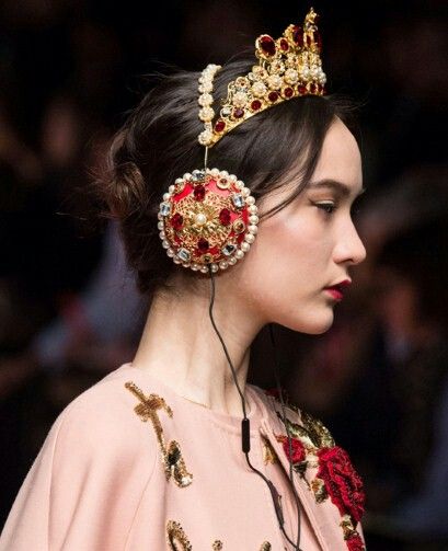 Dolce & Gabbana - Jeweled Headphones | Fashion, Fashion .