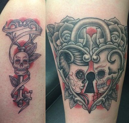 20+ Best Lock and Key Tattoo Designs for Men & Women! | Key tattoo .