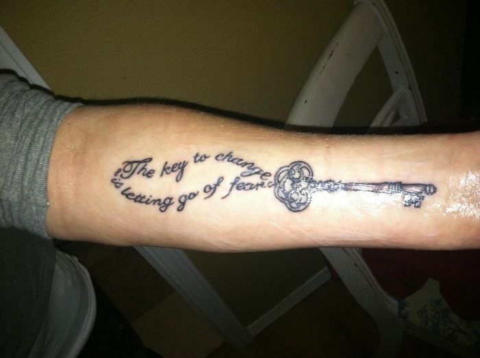 Key Tattoos Designs For Men Quotes tattoo with key | Key tattoo .