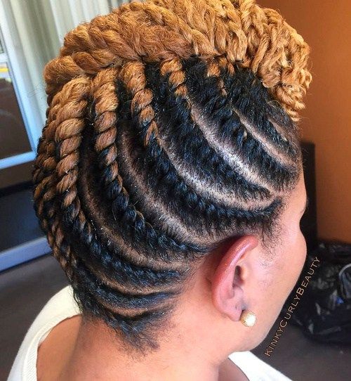 20 Hottest Flat Twist Hairstyles for This Year | Flat twist .