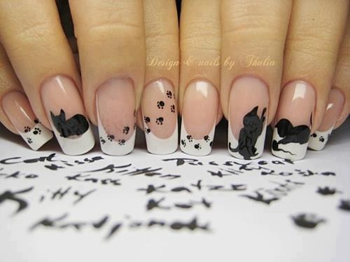 Kitty Nails! | Cat nail art, Cat nail designs, Cat nai