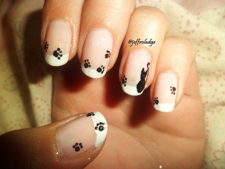 Pin by Angel on nail art | Cat nail art, Cat nails, Nail a