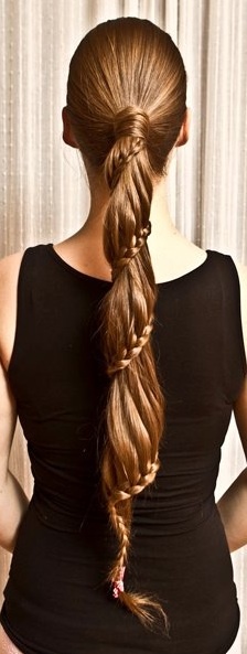 Carousel Winding Lace Braid Ponytail Hairstyle Hair Tutorial .