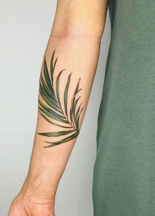 Inna B palm leaf tattoo | Palm tattoos, Body art tattoos, Tatto