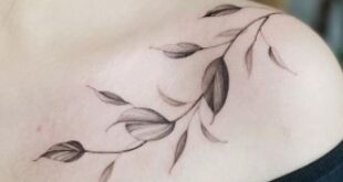 Leaf Tattoos | Shoulder tattoos for women, Feminine shoulder .