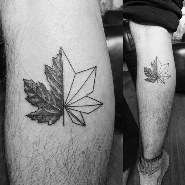 80 Maple Leaf Tattoo Designs For Men - Canadian And Japanese Ink .