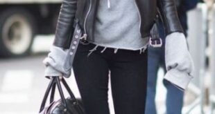 25 Ways To Wear A Leather Jacket - Society19 | Jacket outfit women .