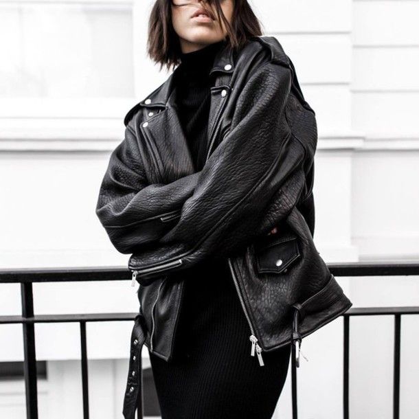 Jacket - Wheretoget | Fashion, Leather jacket, Leather jacket outfi