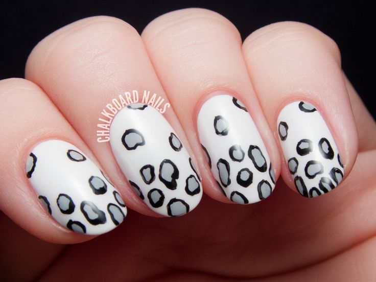 Leopard Moth Print Nail Art
     