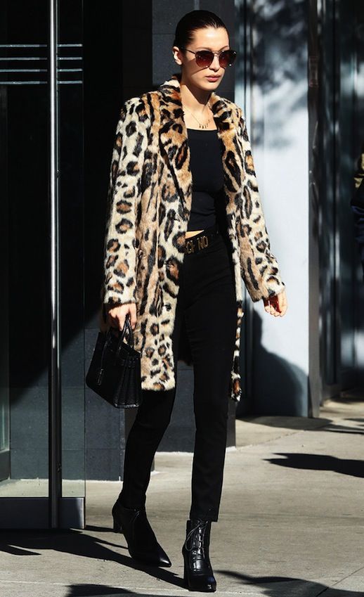 How To Wear A Leopard Print Coat Like Bella Hadid (Le Fashion .