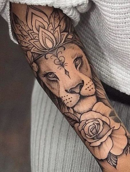 Lion Tattoo Ideas For Women
     