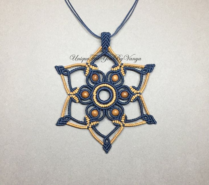 Mandala Star Macrame PDF Tutorial Macrame Necklace Pattern - Etsy .