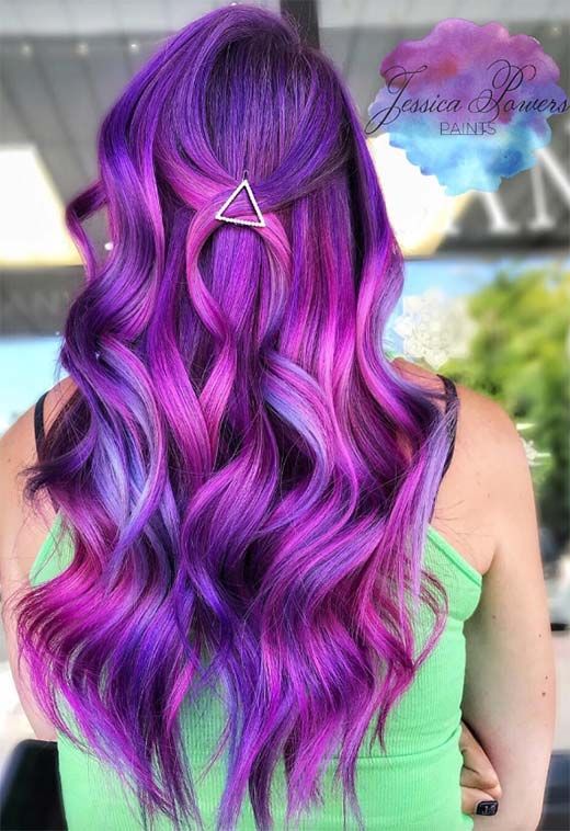 63 Purple Hair Color Ideas to Swoon over | Dyed hair purple, Light .