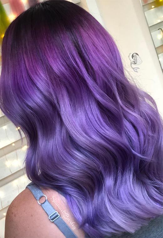 63 Purple Hair Color Ideas to Swoon over | Light purple hair, Hair .