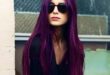 Purple | Long hair styles, Dark purple hair, Hair styl