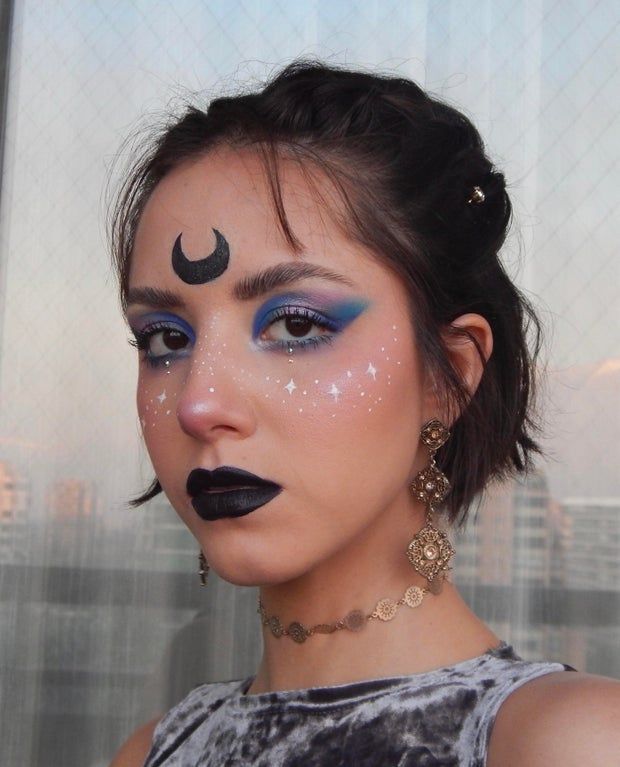 Moon inspired makeup ✨🌙 : MakeupAddiction | Halloween makeup .