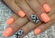 Day 121: Summer Accent Nail Art | Aztec nails, Tribal nails .