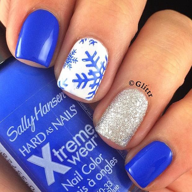 31 Cute Winter-Inspired Nail Art Designs - StayGlam | Nails, Nail .