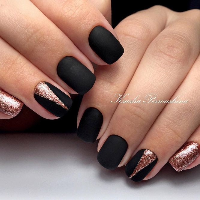 44 Matte Black Nails Designs That Will Make You Thrilled | Matte .