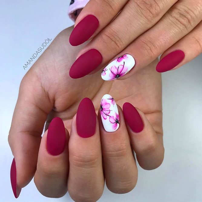 Burgundy Matte Nails Designs That Drop Your Jaw Off | Matte nails .