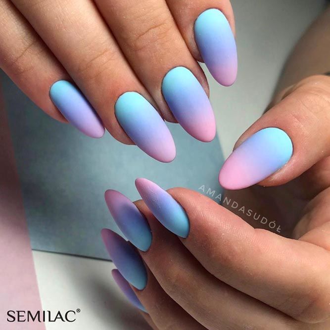 25 Neon Colors Ombre Nails Design | Matte nails design, Ombre nail .