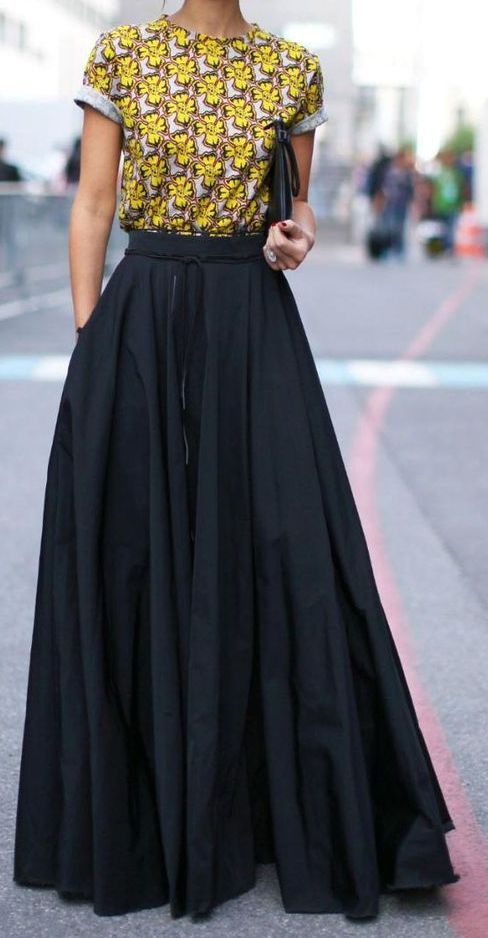 Maxi Skirt Outfits Ideas