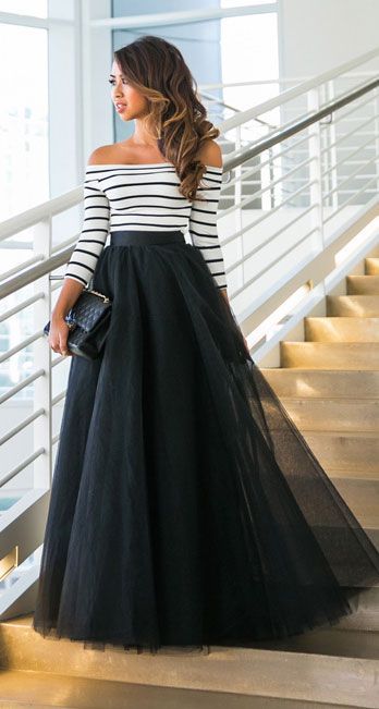 25 Maxi Skirt Outfits Ideas | StayGlam | Maxi skirt outfits, Maxi .