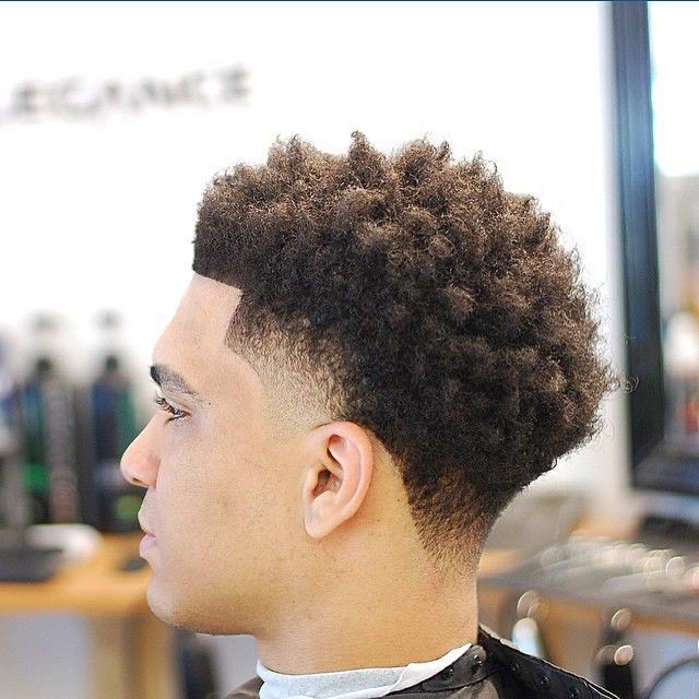 Afro hair fade, Taper fade curly hair, Taper fade hairc